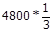 1/3 * 4800